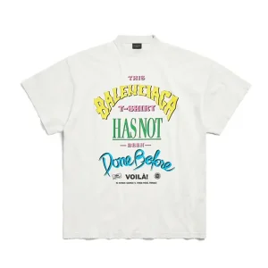 Not Been Done T-Shirt Oversized in off White Vintage Jersey