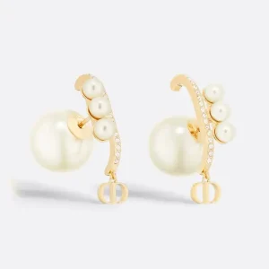 Dior Women Tribales Earrings Gold-Finish Metal E3194WOMCY_D03S