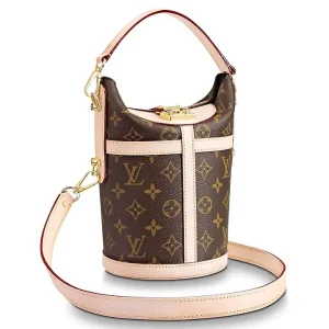 Louis Vuitton LV Women Duffle Bag in Monogram Coated Canvas-Pink