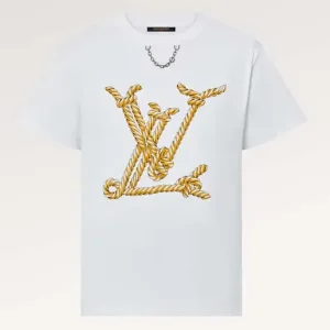 Louis Vuitton Men Nautical LV T-Shirt Cotton White 1AFMZ4