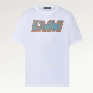 Louis Vuitton Women LV Short-Sleeved Cotton Crewneck White Cotton 1ABJ8F