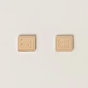 Miu Miu Women Metal Earrings with Visible Perforated Logo 5IO1242DTUF0056