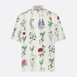 Dior Men Herbarium Illustration Short-Sleeved Shirt