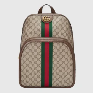 Gucci GG Unisex Ophidia GG Medium Backpack in Beige