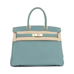 Hermes Birkin 30 Bag in Epsom Leather with Gold Hardware-BlueGold