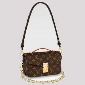 Louis Vuitton LV Women Pochette Métis East West Bag Brown Monogram Coated Canvas