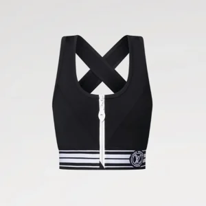 Louis Vuitton Women LV Stripe Sports Bra in Black 1AFYU6