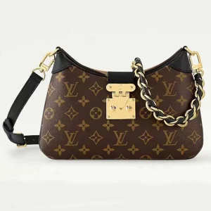 Louis Vuitton Women LV Twinny Monogram Reverse Coated Canvas Cowhide Leathe