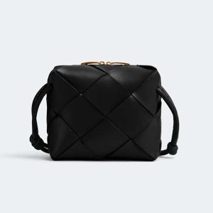 Bottega Veneta Women Mini Cassette Camera Bag-Black