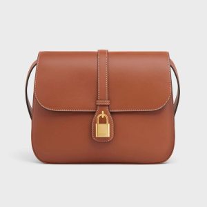 Celine Women Medium Tabou in Smooth Calfskin-Brown