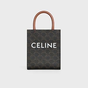 Celine Women Mini Vertical Cabas in Triomphe Canvas