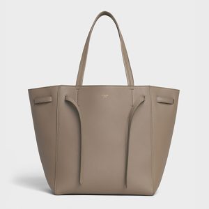 Celine Women Small Cabas Phantom in Soft Grained Calfskin-Grey