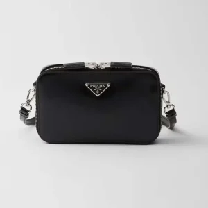 Prada Men Brique Saffiano Leather Bag-Black 2VH173
