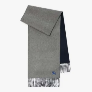 Burberry Unisex Reversible Cashmere Scarf-Grey 80778241