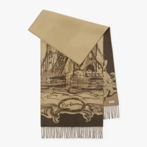 Burberry Unisex Tower Bridge Cashmere Scarf 80997511