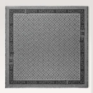 Louis Vuitton Unisex Lock And Go Shine Shawl-Black M93278