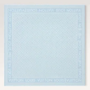 Louis Vuitton Unisex Lock And Go Shine Shawl-Blue M79981
