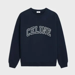 Celine Men Loose Sweatshirt in Cotton Fleece 2Y05G670Q