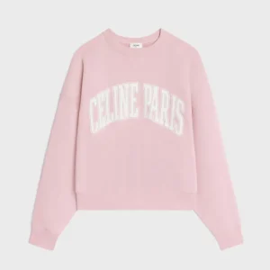 Celine Women Oversized Celine Sweatshirt in Cotton Fleece 2Y64G510Z