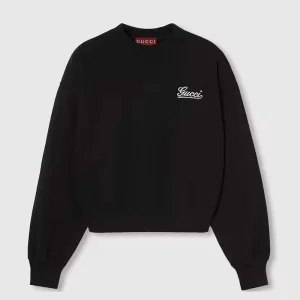 Gucci Men Embroidered Cotton Jersey Sweatshirt 789582XJGSY1043