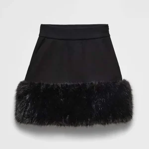 Prada Women Sweatskirt-Black 13110616BDF0002SOOO