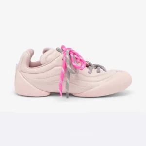 Alexander Mcqueen Unisex Crackled Leather Flexion Sneaker in Pink