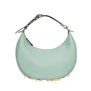 Fendi Women Nano Fendigraphy Lime Leather Charm