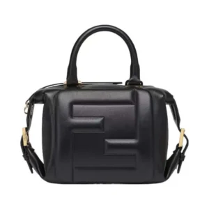 Fendi Women Nappa FF Mini Cube Bag-Black 8BS089AQEOF0KUR