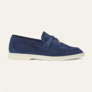 Loro Piana Unisex Summer Charms Walk Loafers-Navy