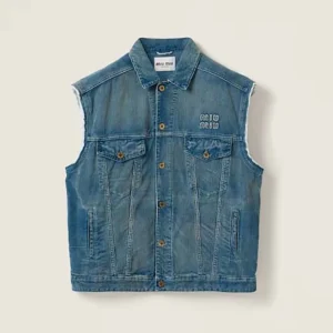 Miu Miu Women Washed Corduroy Vest ML1017