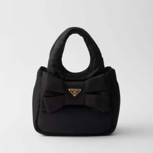Prada Women Padded Re-Nylon Mini-bag with Bow 1BA359