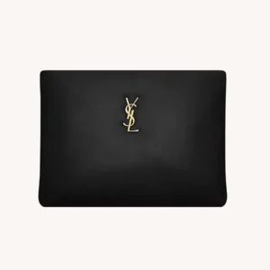 Saint Laurent YSL Women Calypso Large Pouch in Lambskin