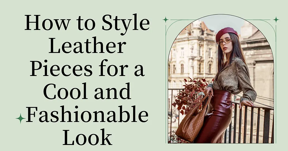 How to Style Leather Pieces for a Cool and Fashionable Look