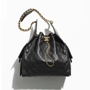 Chanel Women 25 Medium Handbag Grained Calfskin Gold Tone Metal AS5311