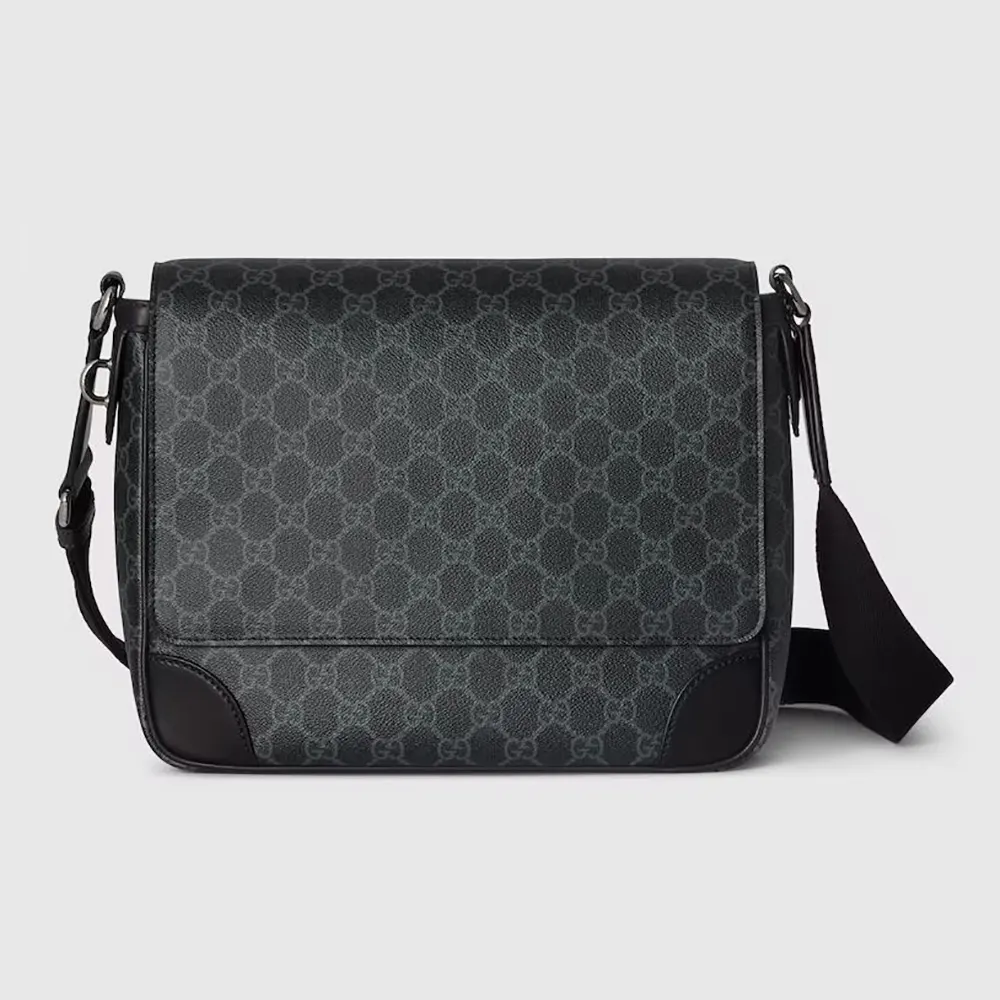 Gucci Men GG Emblem Medium Crossbody Bag 821154FAED41000