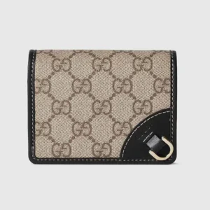 Gucci Unisex GG Emblem Mini Wallet-Black 820692FAD6L9741