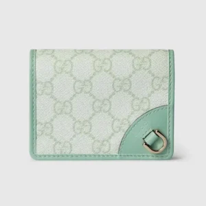 Gucci Unisex GG Emblem Mini Wallet-Lime 820692FAD6L8458