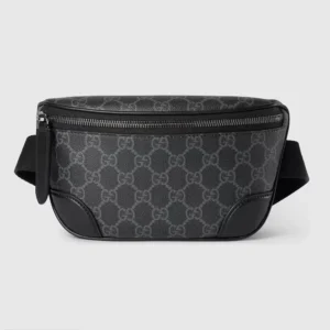 Gucci Unisex GG Emblem Small Belt Bag-Gray 821165FAED91000