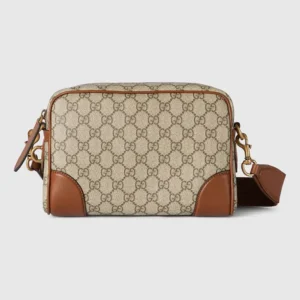 Gucci Unisex GG Emblem Small Crossbody Bag-Brown 821155FAED39786