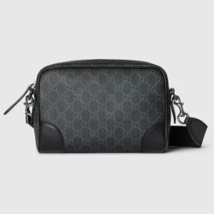 Gucci Unisex GG Emblem Small Crossbody Bag-Gray 821155FAED41000
