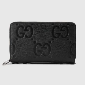 Gucci Unisex Jumbo GG Travel Document Case-Black 751760AABY01000
