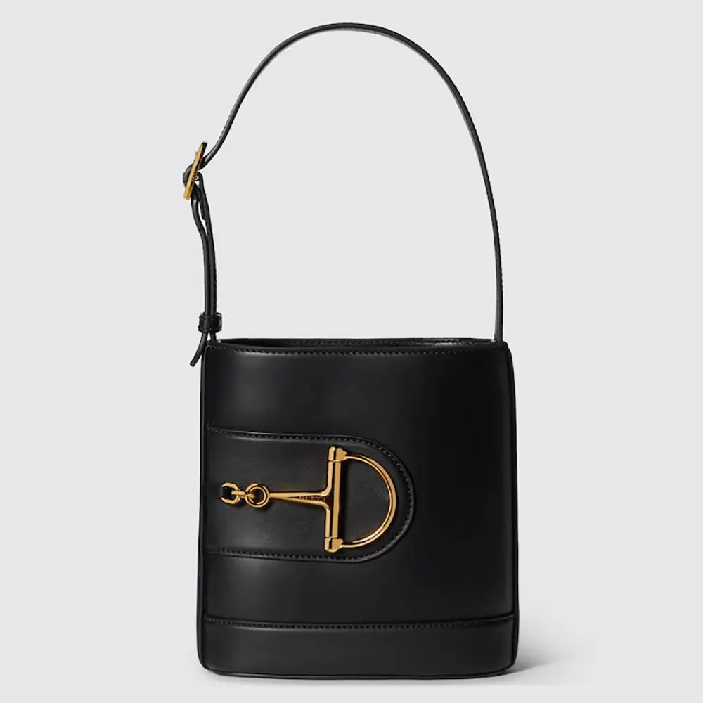 Gucci Women 73 Mini Bucket Bag-Black 833665AAEC29540