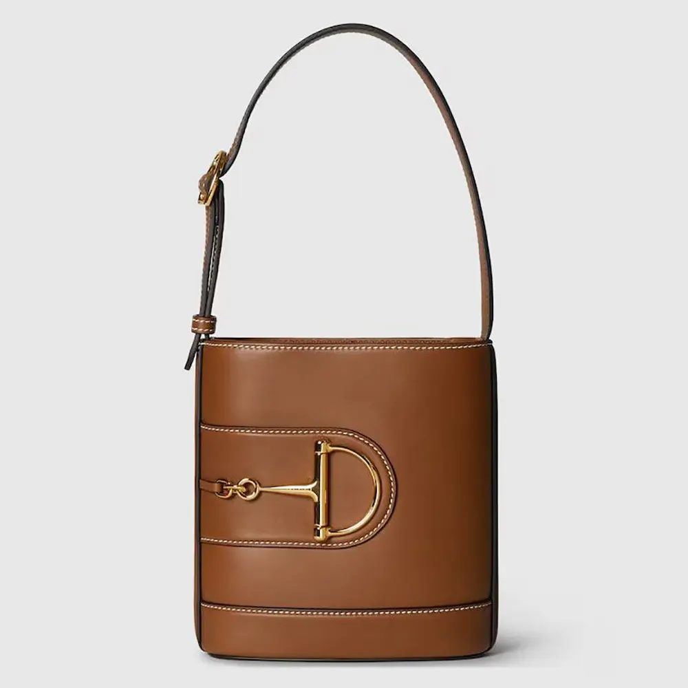 Gucci Women 73 Mini Bucket Bag-Brown 833665AAEC29540