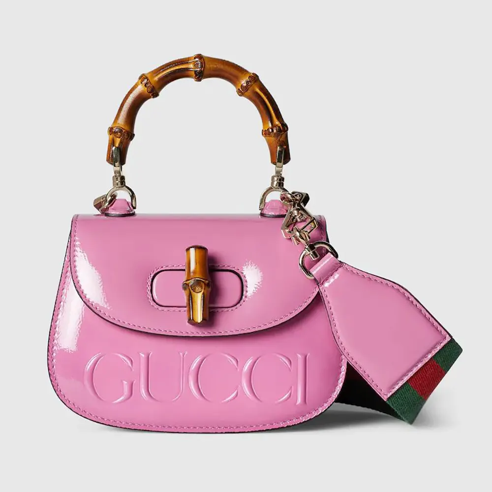 Gucci Women Bamboo 1947 Mini Top Handle Bag-Pink 786482AADJQ5642