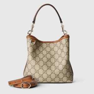 Gucci Women GG Emblem Small Bucket Bag 815118FAD6L9758