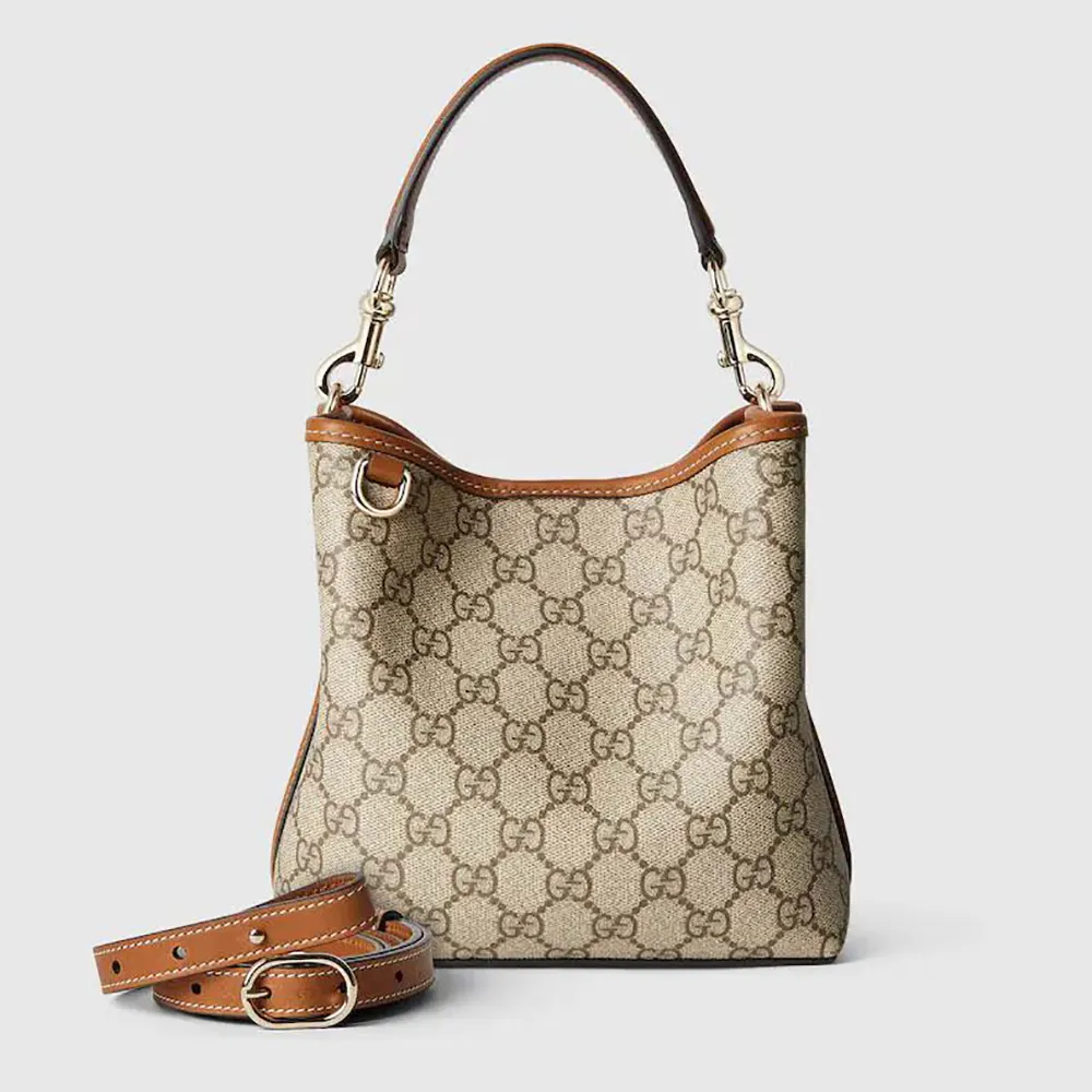 Gucci Women GG Emblem Small Bucket Bag 815118FAD6L9758