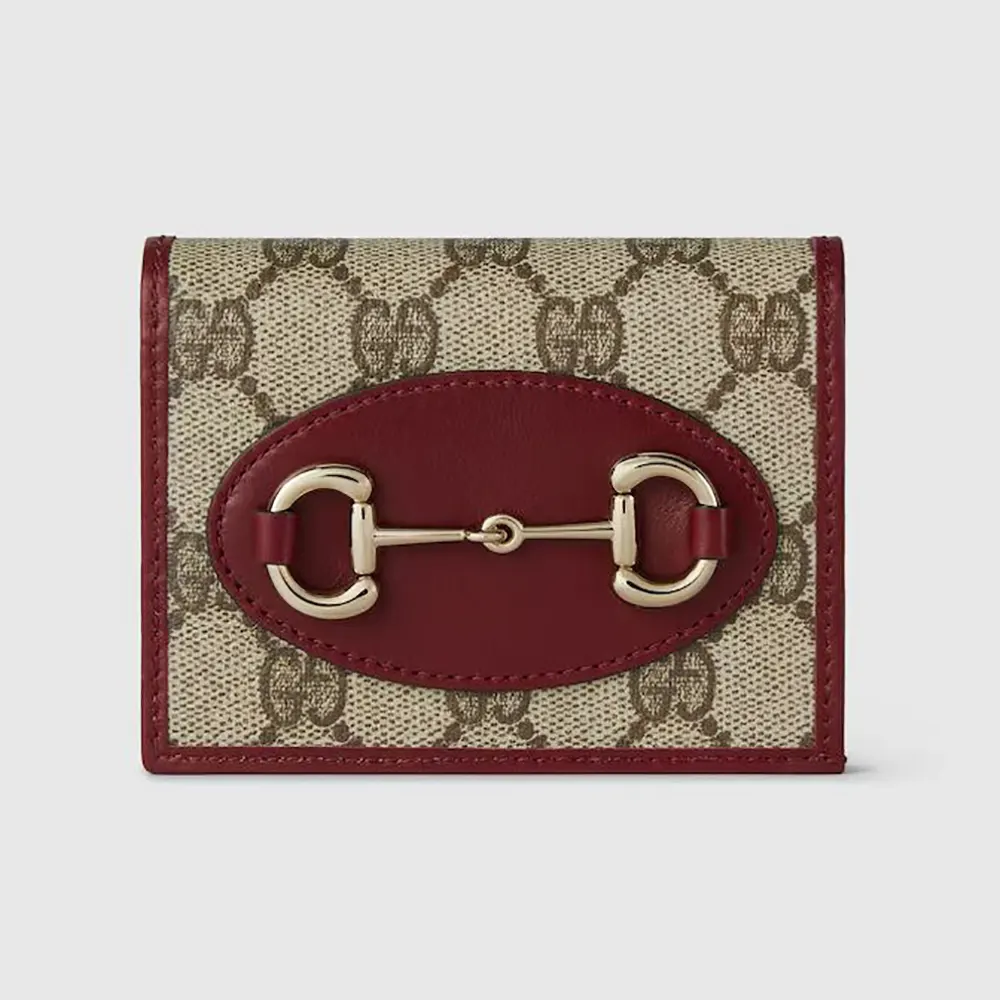 Gucci Women Horsebit 1955 Card Case Wallet 621887FAD6L9756