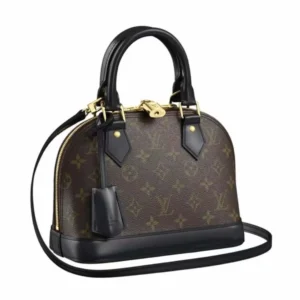 Louis Vuitton LV Women Alma BB Monogram Coated Canvas-Black
