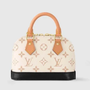 Louis Vuitton LV Women Nano Alma Monogram Dune Coated Canvas M46895