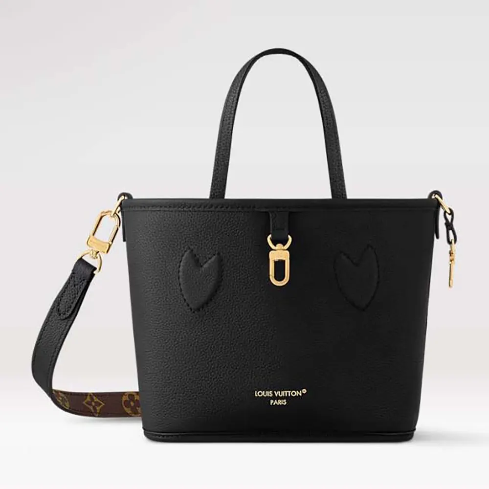 Louis Vuitton LV Women Neverfull Bandoulière Inside Out BB-Black M12099